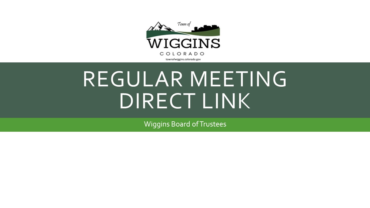 Board of Trustee Regular Meeting Zoom Link